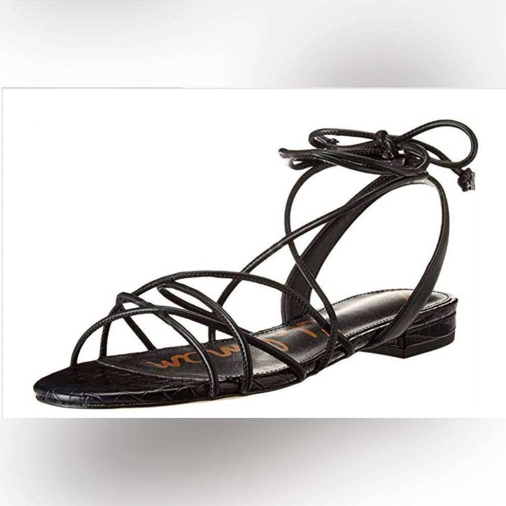 Sam Edelman Black Wrap Sandals